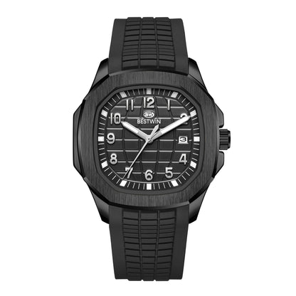 Reloj para Hombre Men's Quartz Watch Stainless Steel Sapphire Glass Automatic Quartz Watch Reloj Hombre