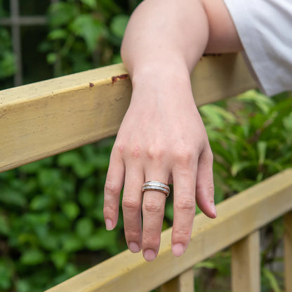 Anillo para Hombres o Mujeres Ring for Men or Women Anti-scratch Tungsten Carbide Rings 8mm Wide Finger Jewelry