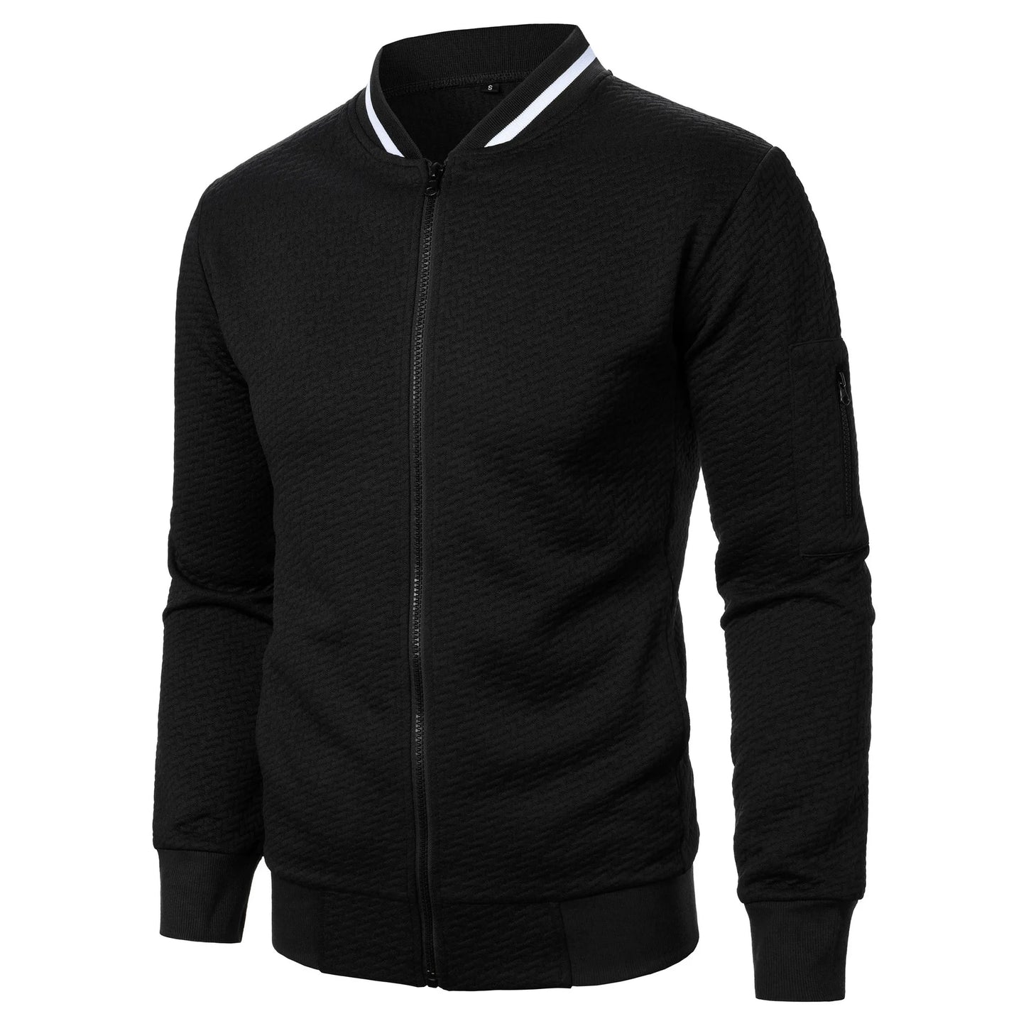 Sueter para Hombres Men's sweater, men's baseball jacket, streetwear, autumn, new fashion, solid color casual men's jackets, men's coat