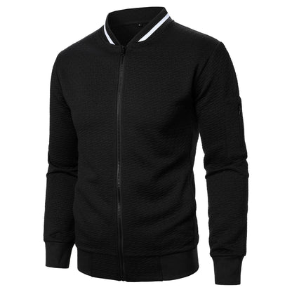 Sueter para Hombres Men's sweater, men's baseball jacket, streetwear, autumn, new fashion, solid color casual men's jackets, men's coat