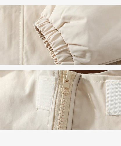 Chamarra para Hombres Men's Outdoor Jacket Casual Fashion Stylish Zipper Hooded Jackets Solid Color Simple Style Climbing Camping Outwear Autumn New