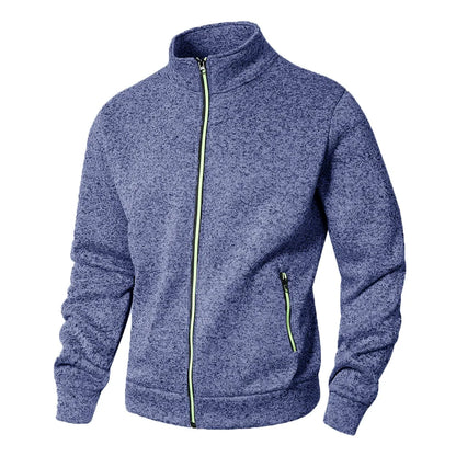 Sudadera para hombres Men's Stand Collar Jacket Cardigan Casual Spring and Autumn Zip Up Sweatshirt for Men