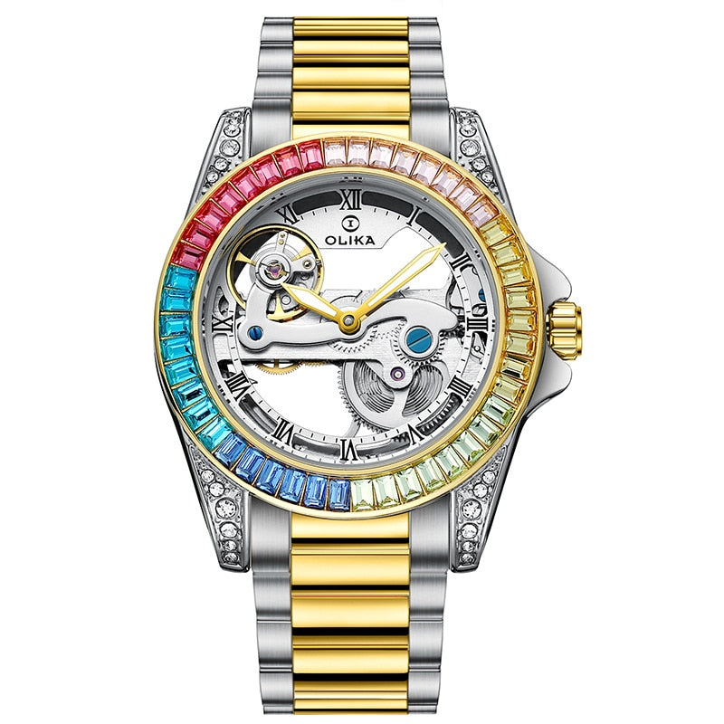 Reloj para Hombre o Mujer watch for men women skeleton Mechanical watches transparent Automatic Elegant men woman watch Business ladies Wristwatch