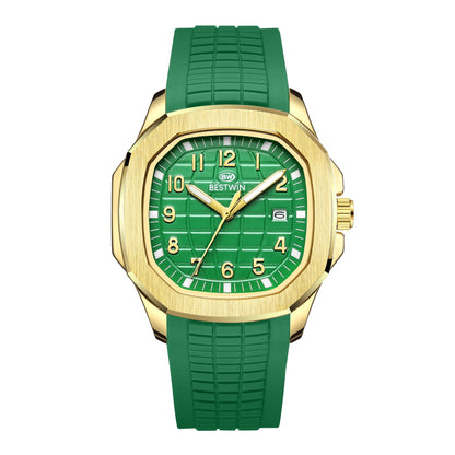 Reloj para Hombre Men's Quartz Watch Stainless Steel Sapphire Glass Automatic Quartz Watch Reloj Hombre