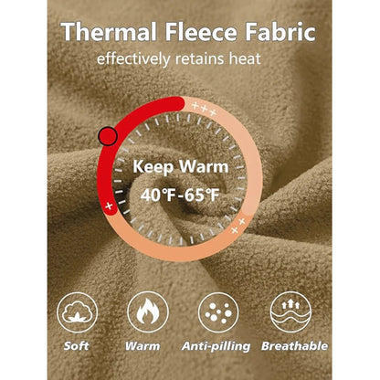 Chamarra para Hombres Mens Fleece Jacket Full Zip Tactical Hoodies Winter Coats Windproof Hoodies Warm Hunting Polar Fleece Outdoor Jackets Men