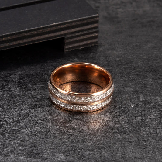 Anillo para Hombres o Mujeres Ring for Men or Women Anti-scratch Tungsten Carbide Rings 8mm Wide Finger Jewelry