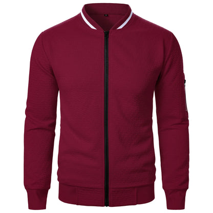 Sueter para Hombres Men's sweater, men's baseball jacket, streetwear, autumn, new fashion, solid color casual men's jackets, men's coat