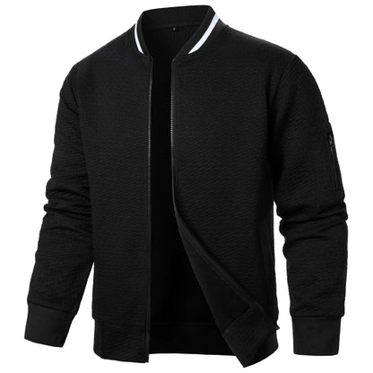 Sueter para Hombres Men's sweater, men's baseball jacket, streetwear, autumn, new fashion, solid color casual men's jackets, men's coat