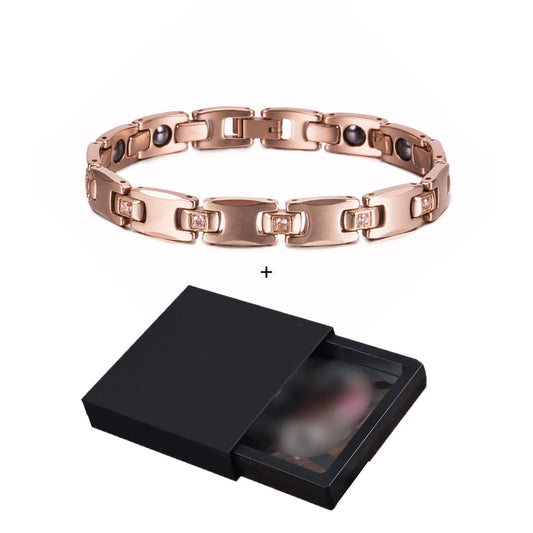 Men's Bracelet Pulsera para hombres Anti-scratch Tungsten Bracelet Cubic Zircone Health Energy Jewelry Couple Lovers Hematite Chain Tungsten Bracelet for Men Women