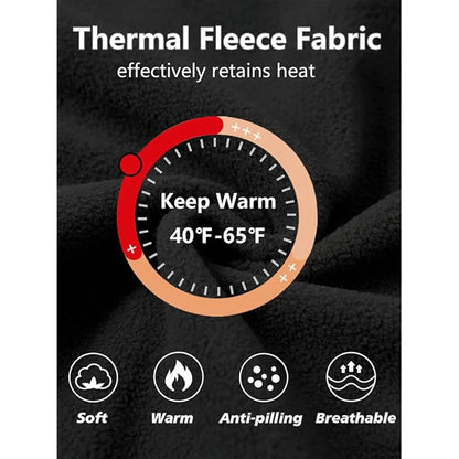 Chamarra para Hombres Mens Fleece Jacket Full Zip Tactical Hoodies Winter Coats Windproof Hoodies Warm Hunting Polar Fleece Outdoor Jackets Men