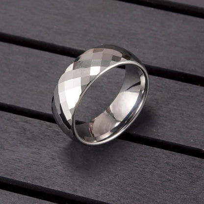Anillo para Hombres o Mujeres Ring for Men or Women Anti-scratch Tungsten Carbide Rings 8mm Wide Finger Jewelry