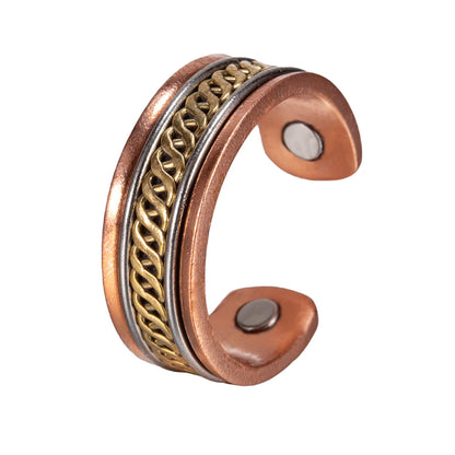 Anillo para Mujeres Ring for Women Twisted Adjustable Ring Women Energy Magnetic Therapy 5mm Finger Open Cuff