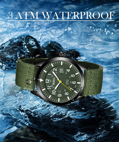 Reloj para Hombre Men Quartz Watch 12/24 hours Scale Wristwatch Military Sport Waterproof Watches Calendar Date Clock Male relogio masculino