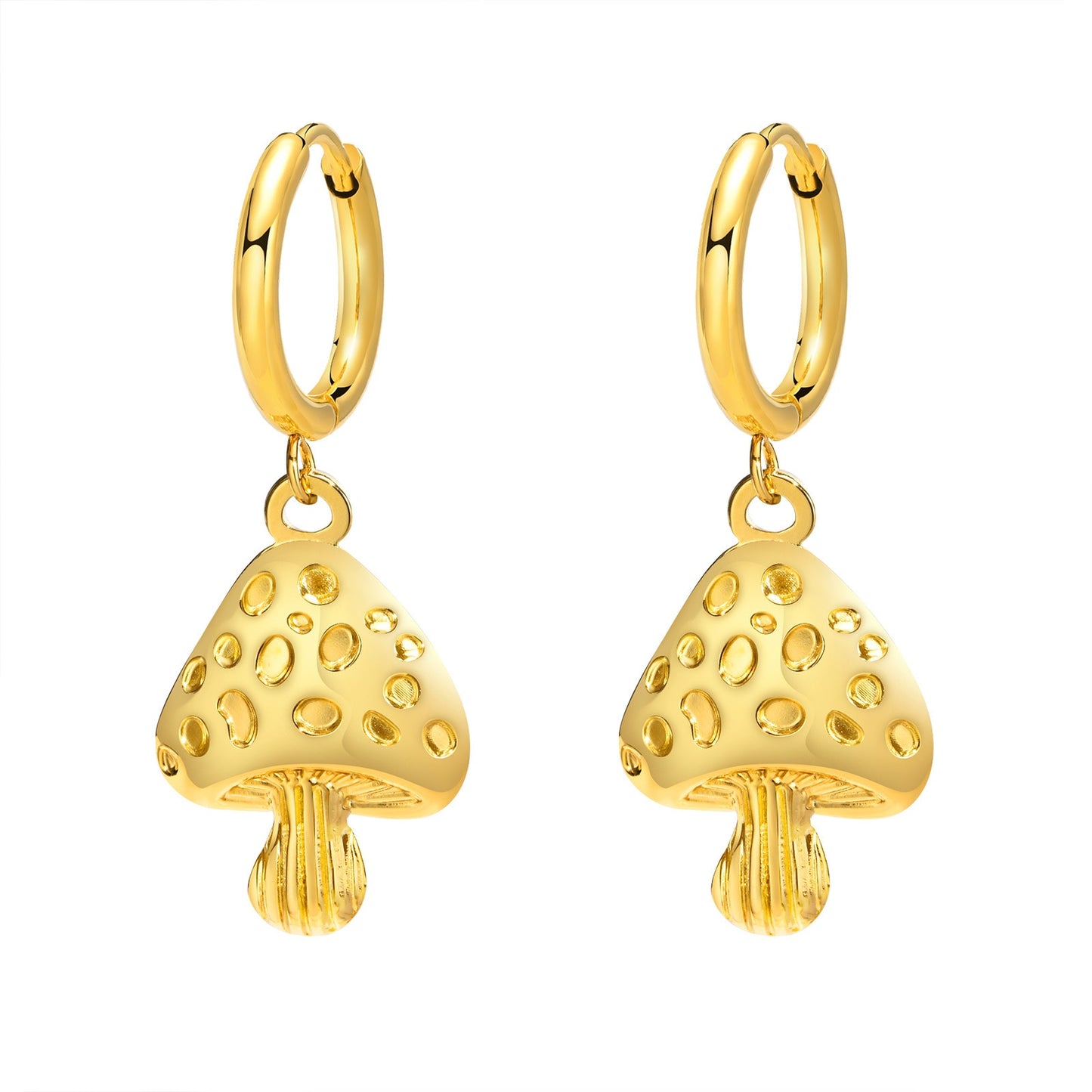 Aretes para mujeres Dainty Mushroom Charms earrings for Women