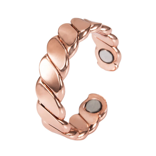 Anillo para Mujeres Ring for Women Twisted Adjustable Ring Women Energy Magnetic Therapy 5mm Finger Open Cuff
