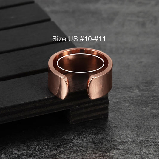 Anillo para Hombres o Mujeres Ring for Men or Women Pure Copper Magnetic Rings 9mm Wide