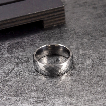 Anillo para Hombres o Mujeres Ring for Men or Women Anti-scratch Tungsten Carbide Rings 8mm Wide Finger Jewelry