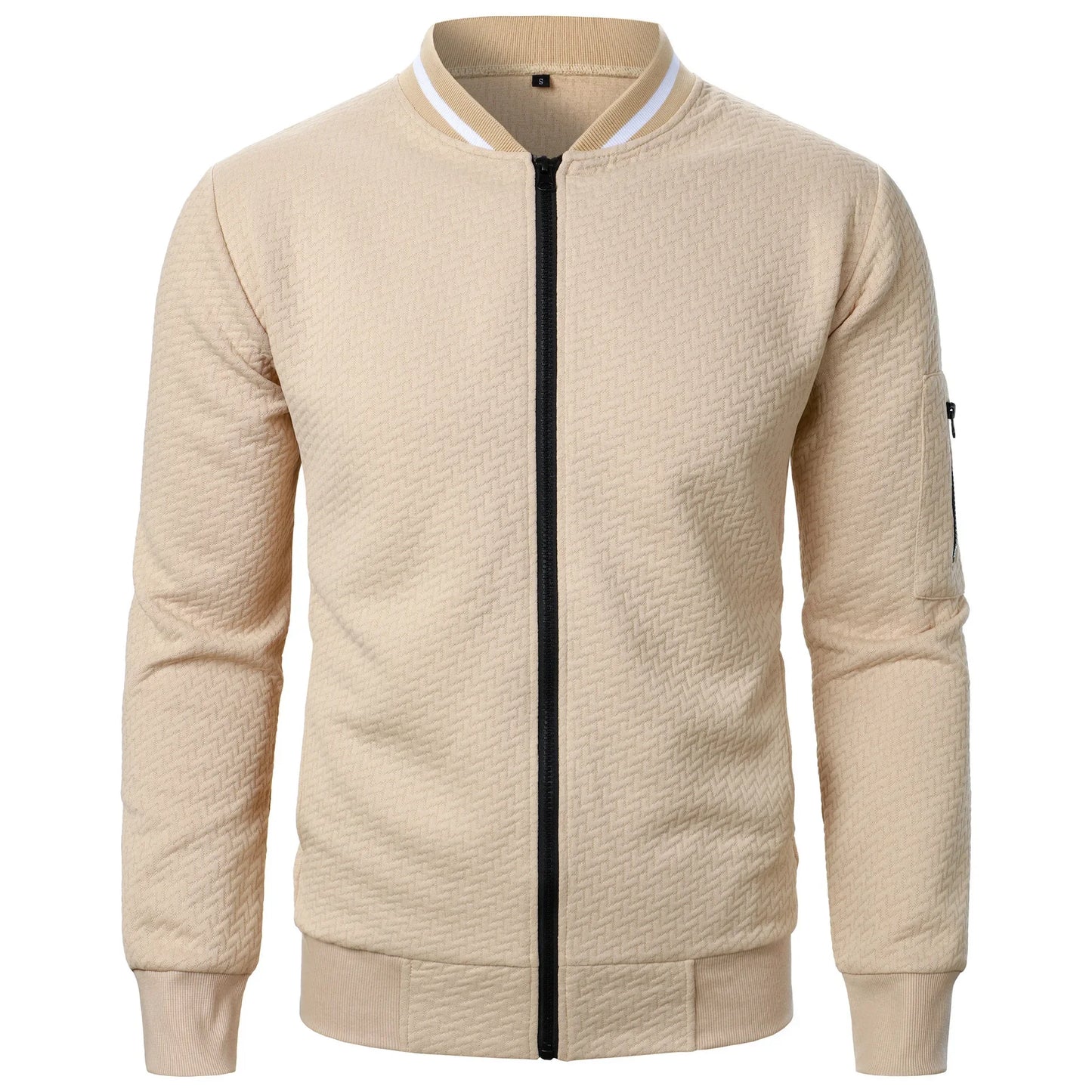 Sueter para Hombres Men's sweater, men's baseball jacket, streetwear, autumn, new fashion, solid color casual men's jackets, men's coat