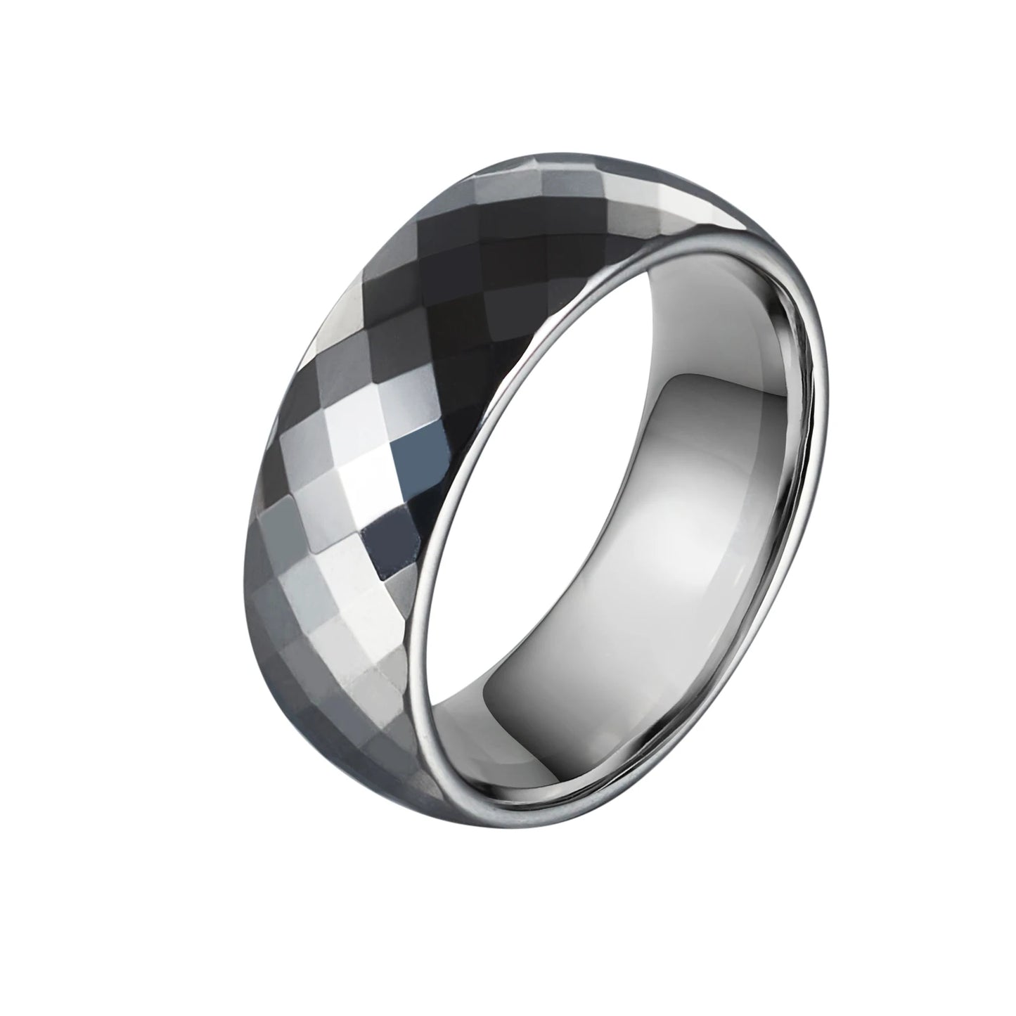 Anillo para Hombres o Mujeres Ring for Men or Women Anti-scratch Tungsten Carbide Rings 8mm Wide Finger Jewelry