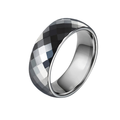 Anillo para Hombres o Mujeres Ring for Men or Women Anti-scratch Tungsten Carbide Rings 8mm Wide Finger Jewelry