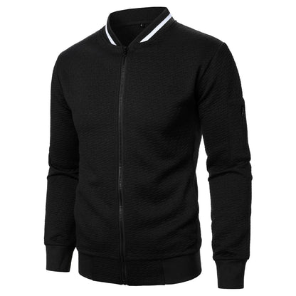 Sueter para Hombres Men's sweater, men's baseball jacket, streetwear, autumn, new fashion, solid color casual men's jackets, men's coat