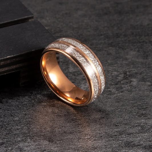 Anillo para Hombres o Mujeres Ring for Men or Women Anti-scratch Tungsten Carbide Rings 8mm Wide Finger Jewelry