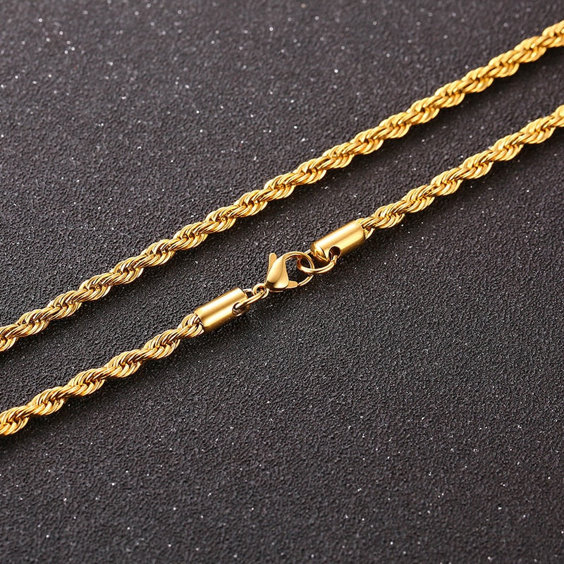 3D Vertical Bar Necklaces for Men Pendiente y Collar para Hombre color oro foto de tema