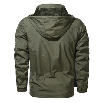 Chamarra para hombres Windbreaker Men Tactical Jacket Waterproof Outdoor Hooded Coat Sports Military Field Climbing Thin Outerwear Streetwear Coat