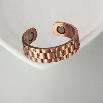 Anillo para Hombres o Mujeres Ring for Men or Women Copper Magnetic Rings 6mm Adjustable ring
