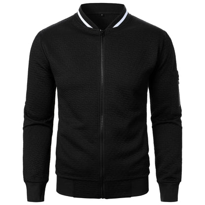 Sueter para Hombres Men's sweater, men's baseball jacket, streetwear, autumn, new fashion, solid color casual men's jackets, men's coat