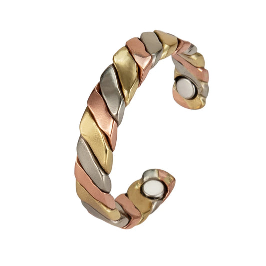 Anillo para Mujeres Ring for Women Twisted Adjustable Ring Women Energy Magnetic Therapy 5mm Finger Open Cuff