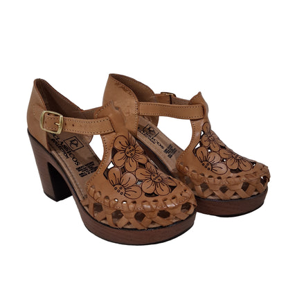 Zapatos Artesanales TM-0439 Tan - Leather Shoes