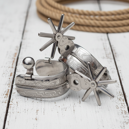 Espuelas de Charro TM-53311 Stainless Steel Spurs