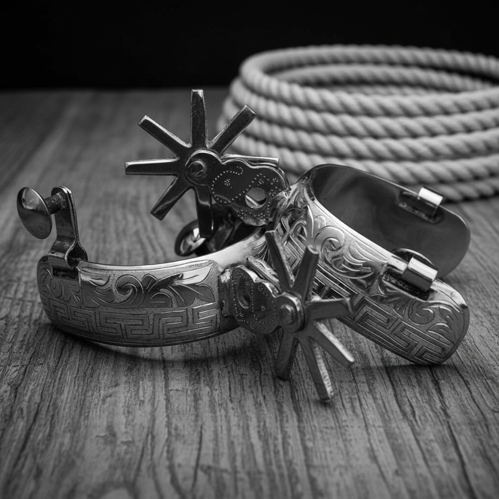 Espuelas de Charro TM-53416 Stainless Steel Spurs