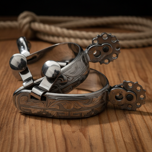 Espuelas de Charro TM-53513 Stainless Steel Spurs