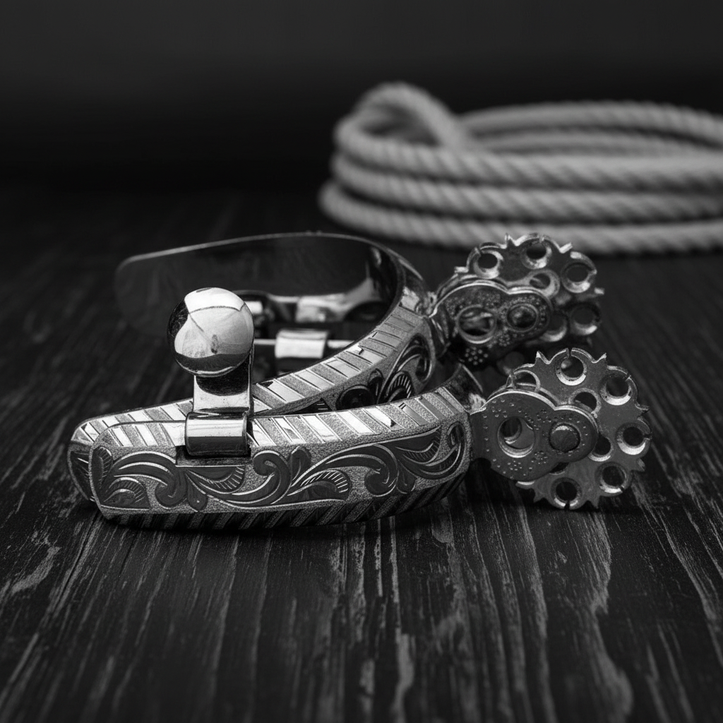 Espuelas de Charro TM-53526 Stainless Steel Spurs