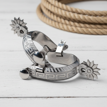 Espuelas de Charro TM-53527 Stainless Steel Spurs