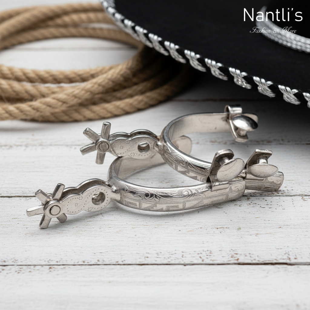 Espuelas de Charro TM-53613 Stainless Steel Spurs
