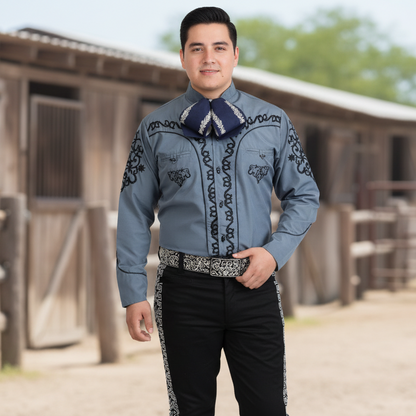 Camisa Charra para Hombre TM-WD0898 - Charro Shirt