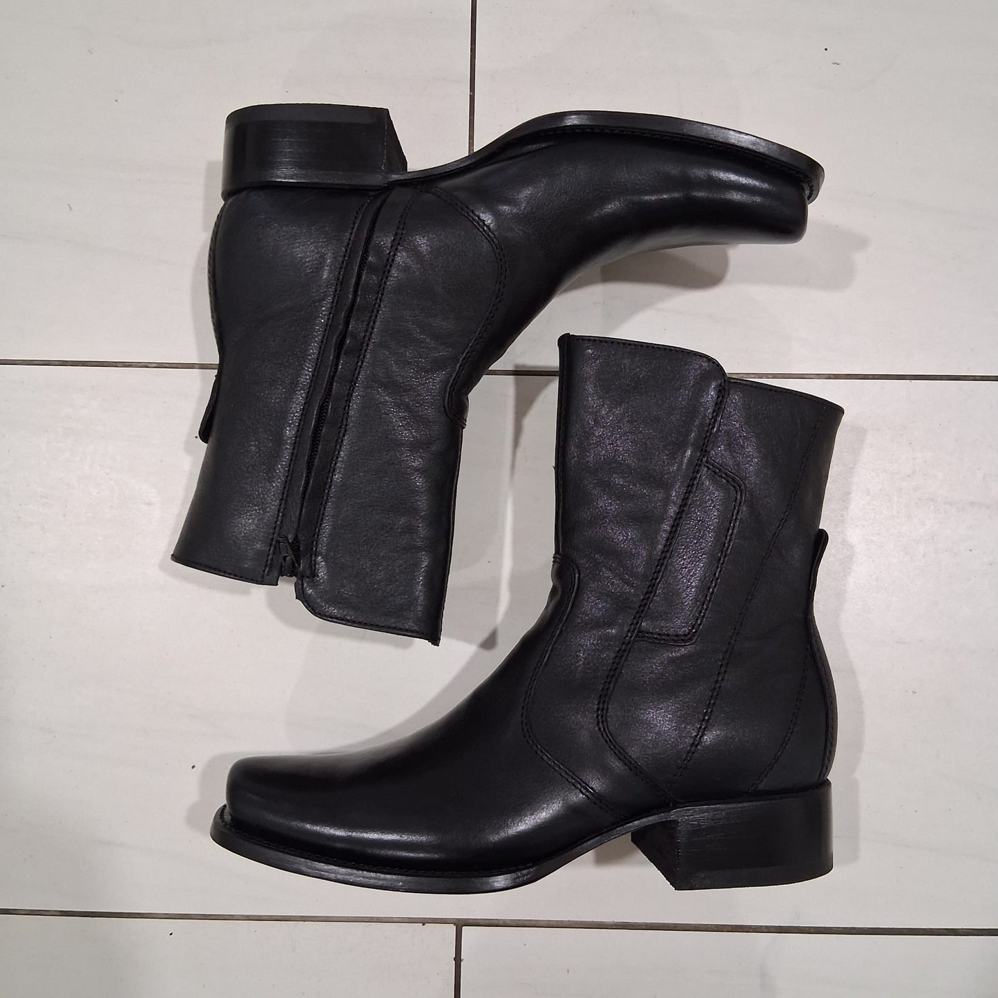 Botas Vaqueras Cortas TM-WD11-0027 Black - Western Boots