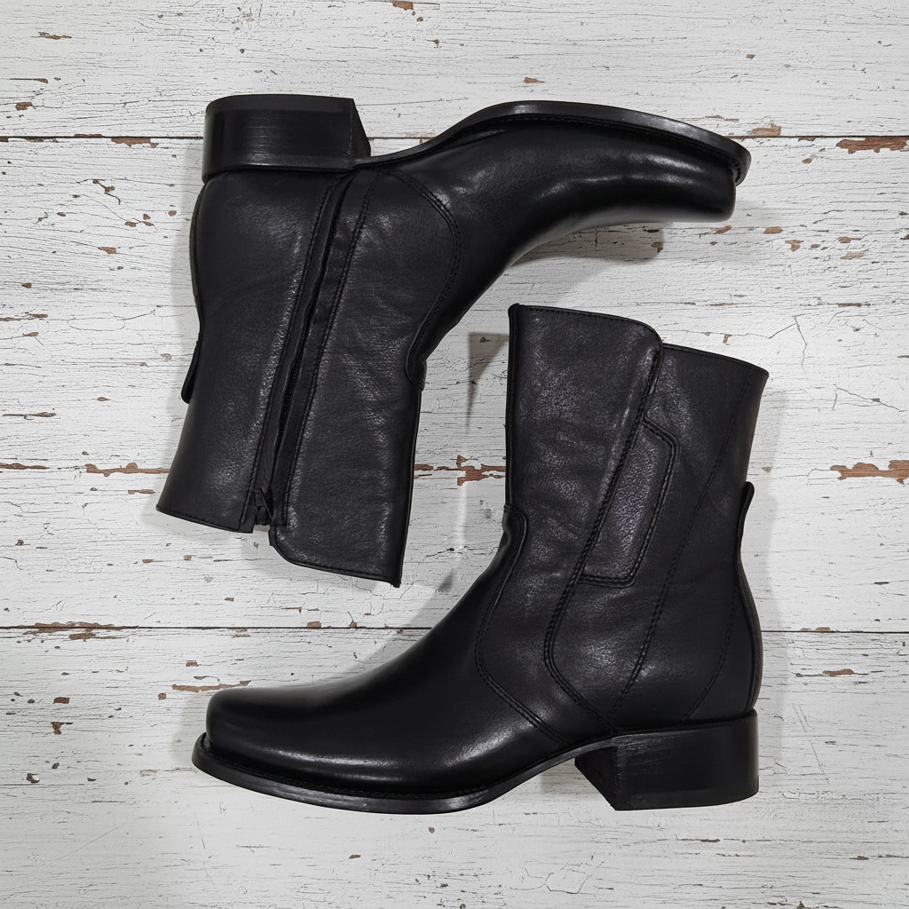 Botas Vaqueras Cortas TM-WD11-0027 Black - Western Boots