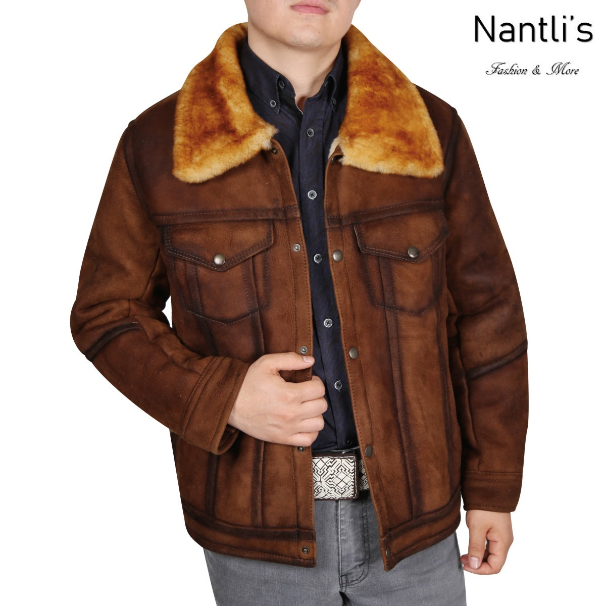 Chamarra de cuero para Hombre TM-WD12-1685 Leather Jacket for Men