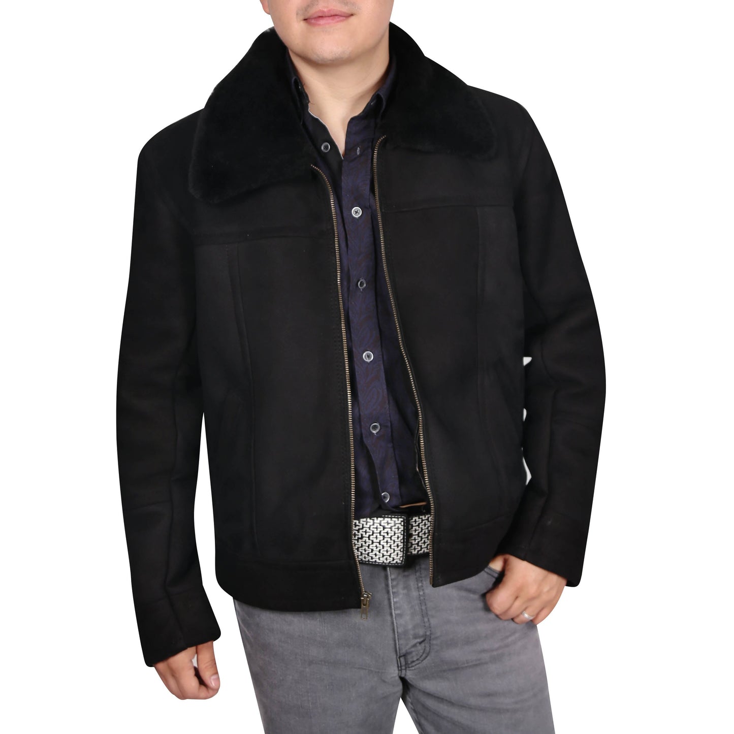 Chamarra de cuero para Hombre TM-WD12-1687 Leather Jacket for Men