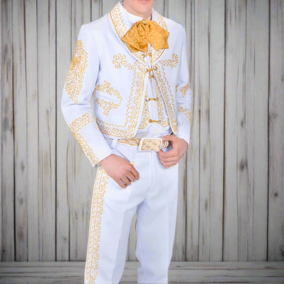 Blanco Trajes Rancheros Para Hombre Charro Negro Trajes De Charro