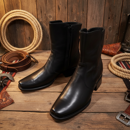 Botas Vaqueras Cortas TM-WD11-0027 Black - Western Boots