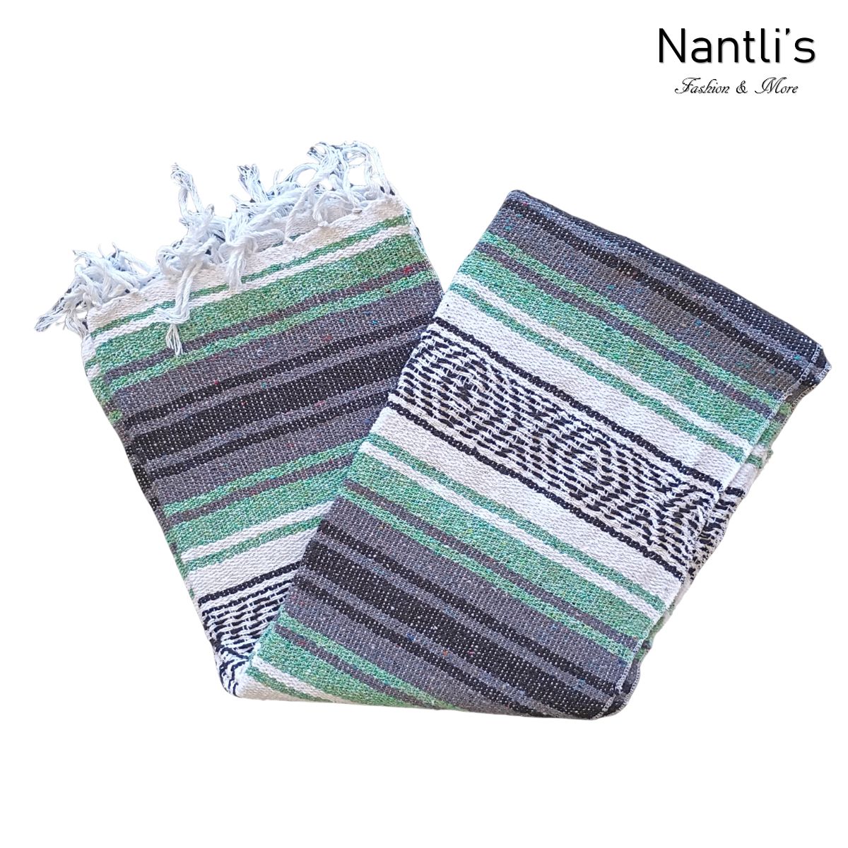 Zarape Mexicano TM-Falsa-39 Mint Mexican Serape Yoga Mat Picnic Blanket