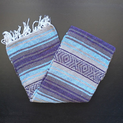 Zarape Mexicano TM-Falsa-44 Blue-Purple Mexican Serape