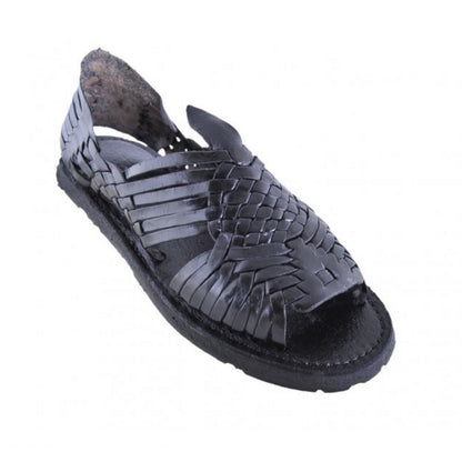 Huaraches Artesanales BA-Pachuco Black - Leather Sandals