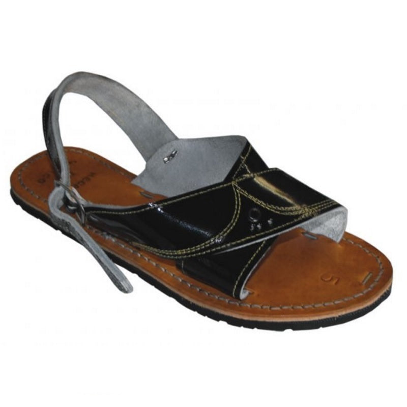 Huaraches Mexicanos BA-Cruzado Black - Leather Sandals