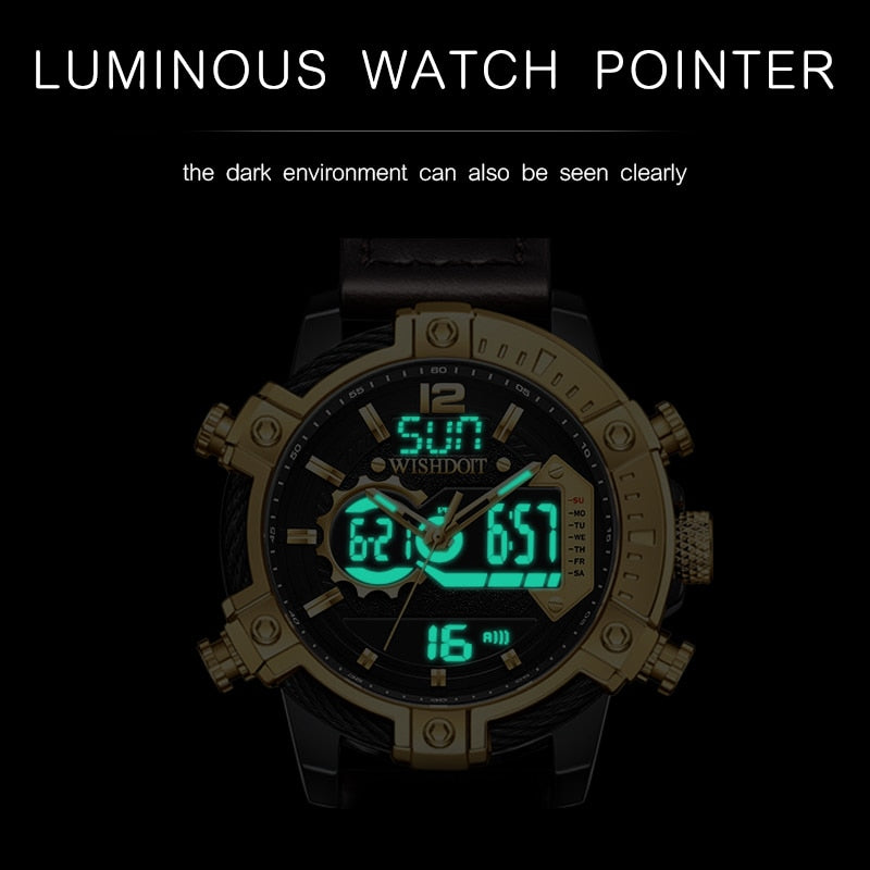 Reloj para hombre Men's Watch Sports Casual Outdoor Watch Waterproof Chronograph Men's Hand Clock
